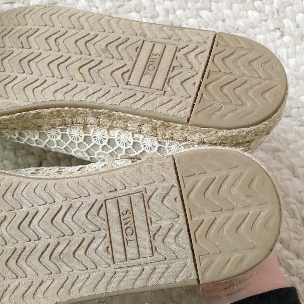 Toms Lena Crochet Lace Espadrille Sneakers - Picture 7 of 7
